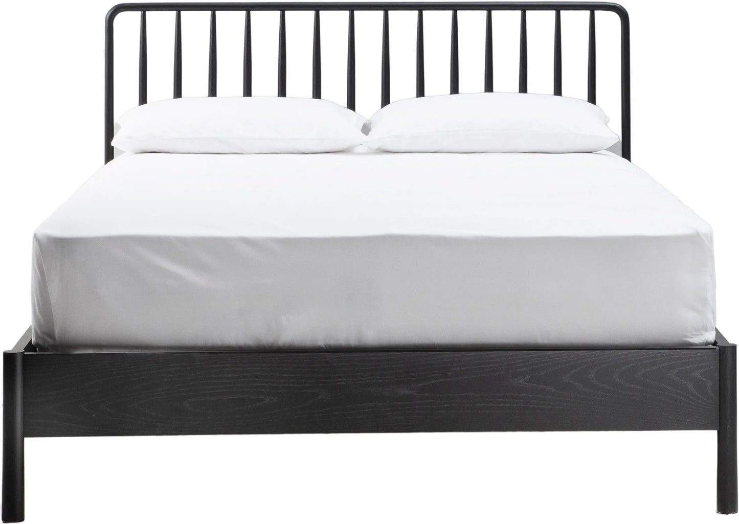 Gallery Direct Wycombe Kingsize Spindle Bed Black
