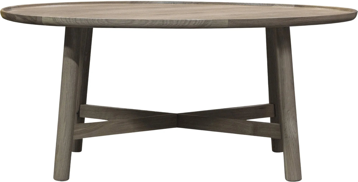 Gallery Direct Kingham Round Coffee Table in Grey