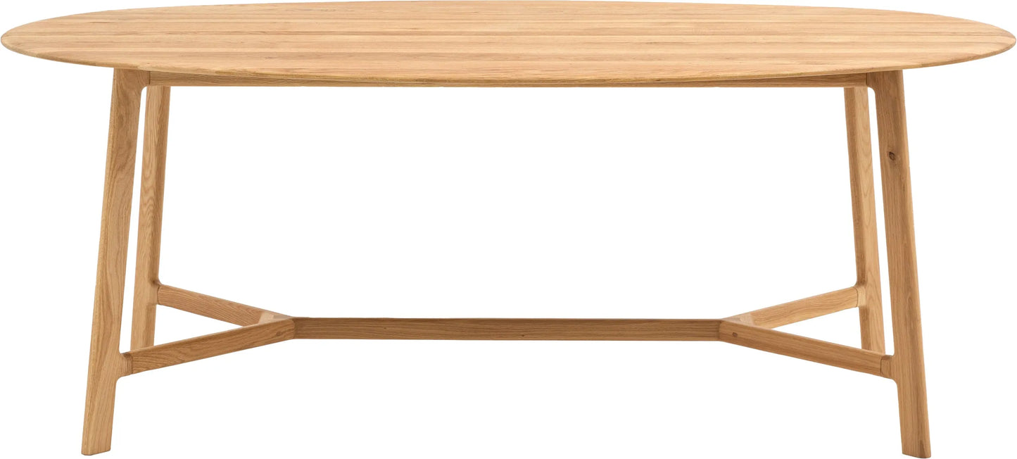 Gallery Direct Madrid Oval Dining Table in Oak
