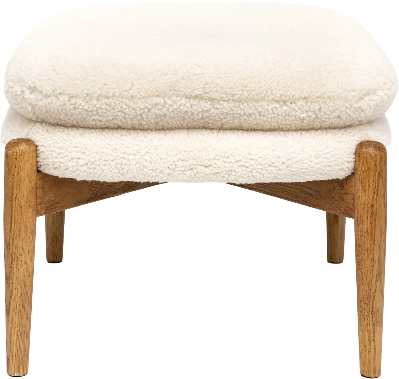 Gallery Direct Datsun Footstool in Cream Sheepskin