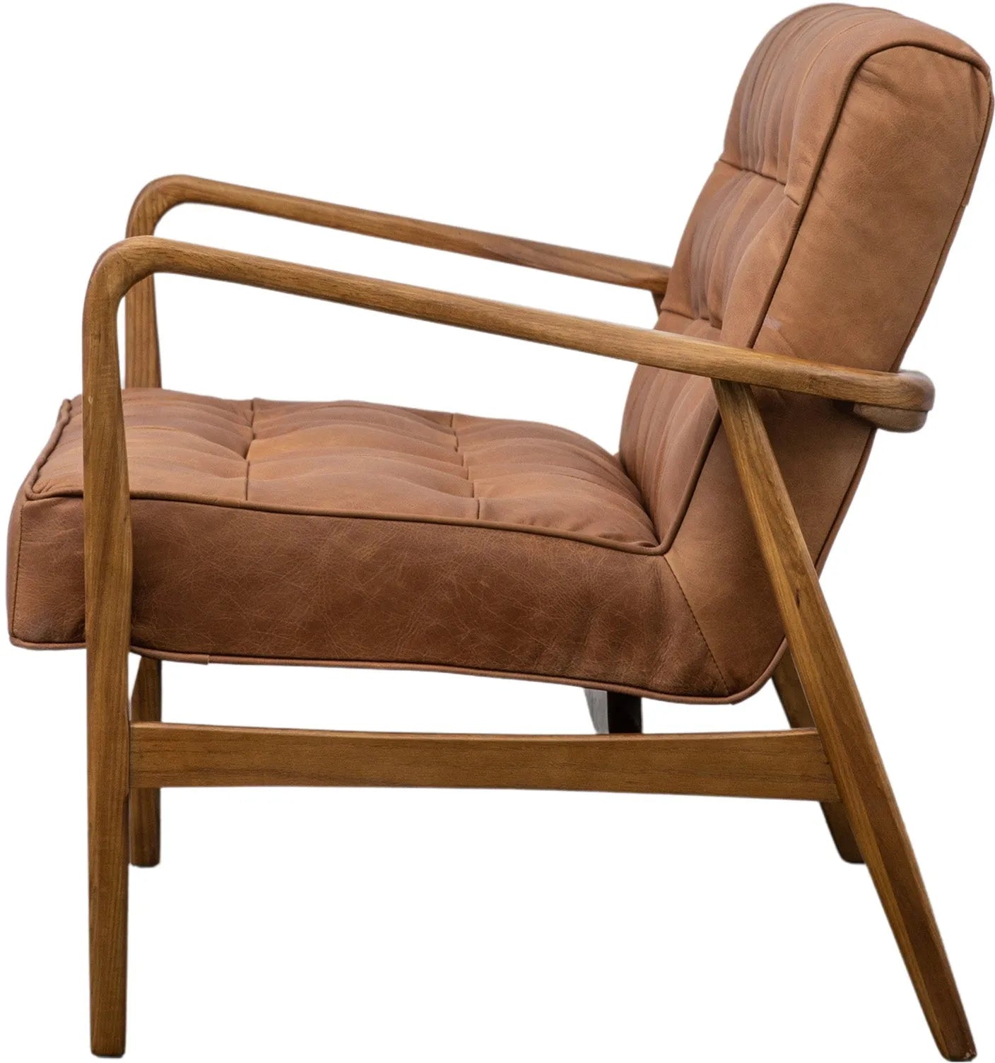 Gallery Direct Humber 2 Seater Sofa in Vintage Brown Leather