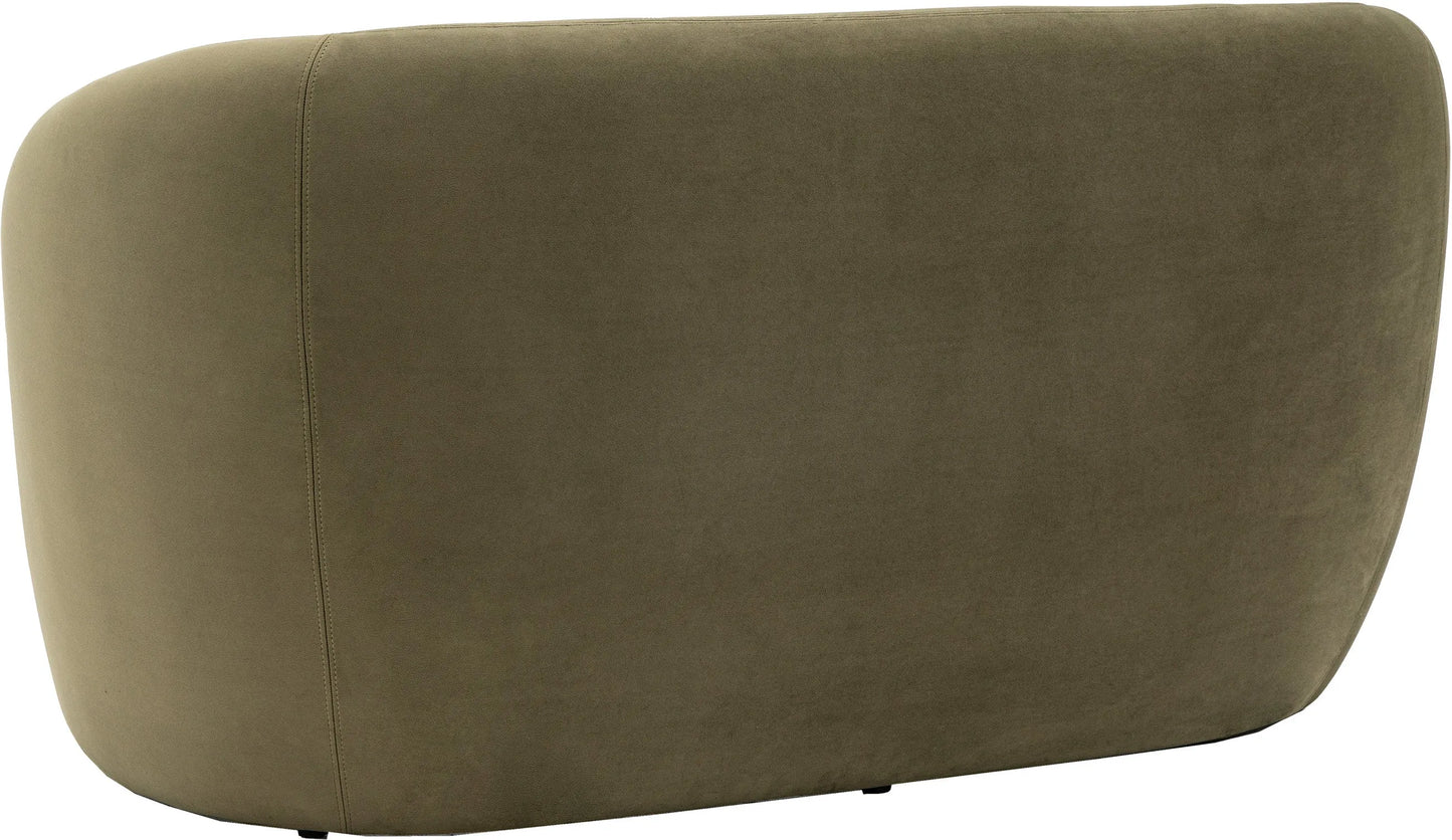 Gallery Direct Curvo 2 Seat Sofa in Moss Green