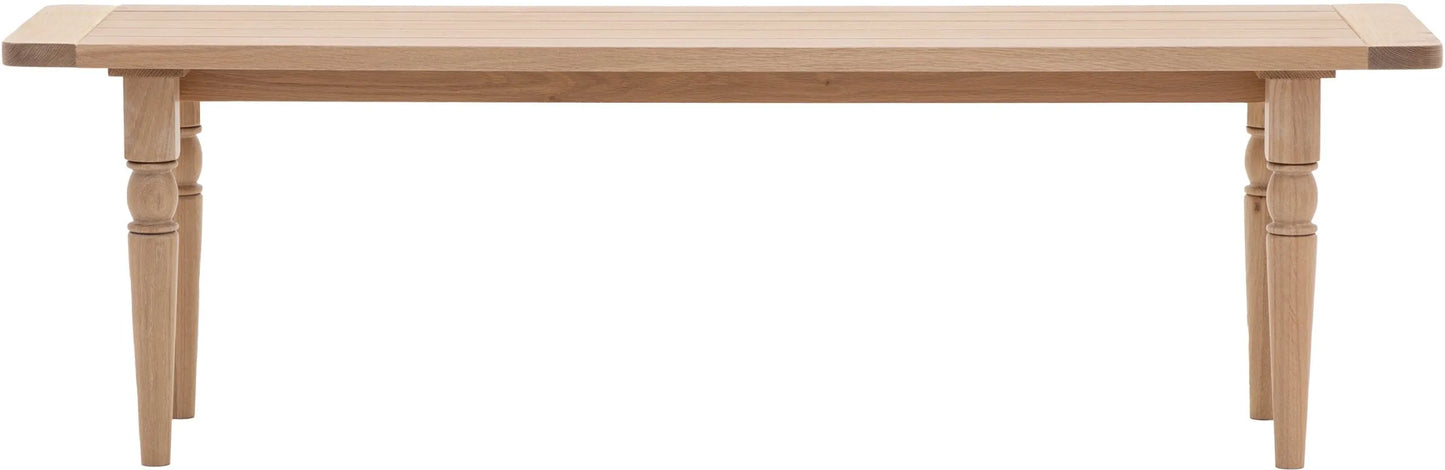 Gallery Direct Eton Dining Bench in Natural