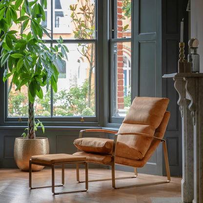 Gallery Direct Fabien Lounge Chair in Ochre