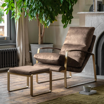 Gallery Direct Fabien Lounge Chair in Mineral