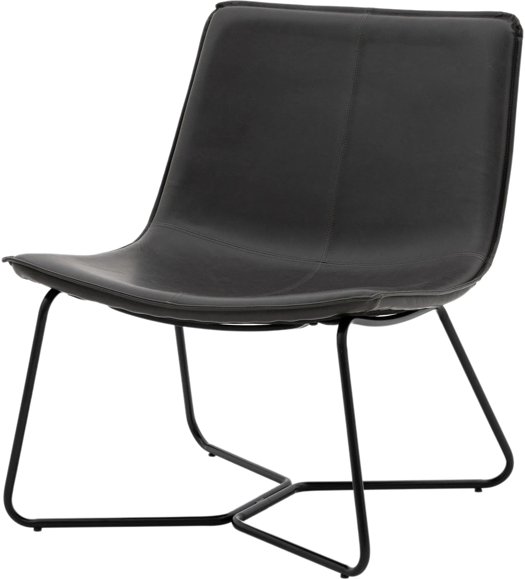 Gallery Direct Hawking Lounge Chair in Charcoal