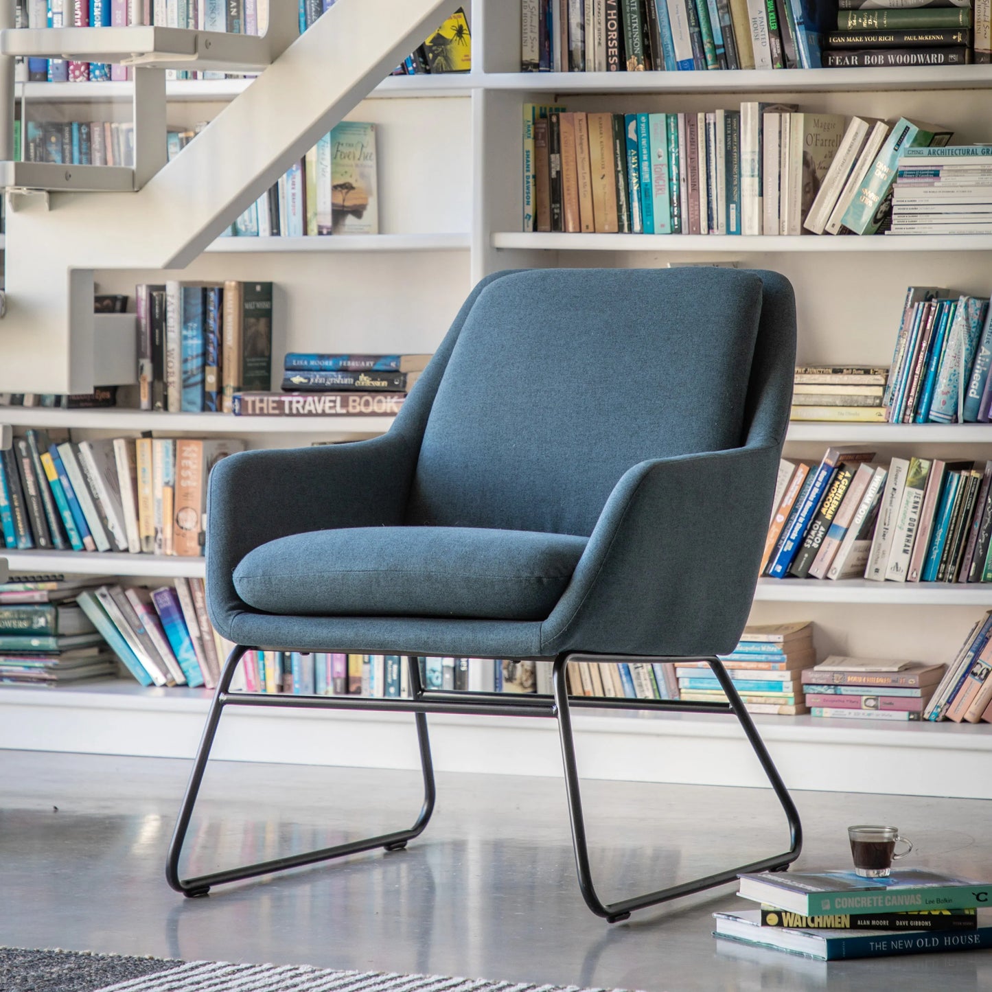Gallery Direct Funton Chair in Midnight Blue