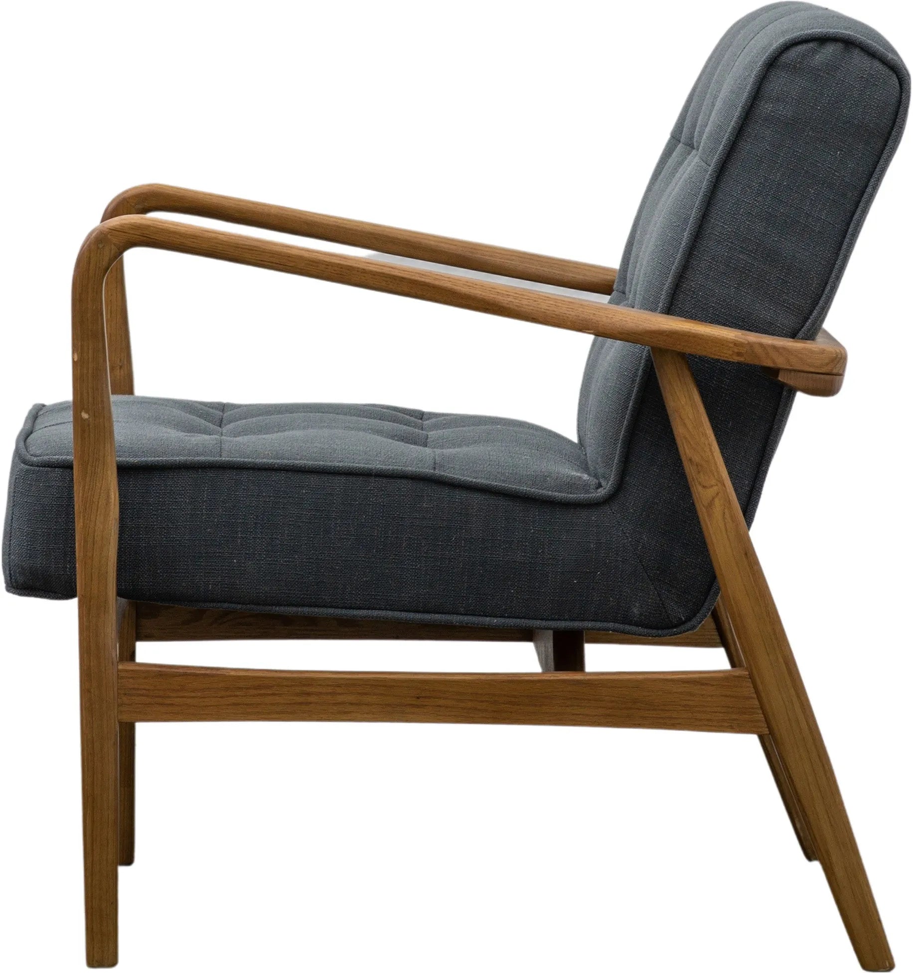 Gallery Direct Humber Armchair in Dark Grey Linen
