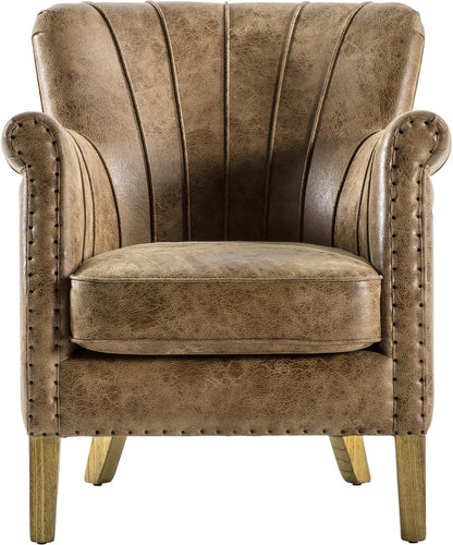 Gallery Direct Hickman Armchair in Brown Leather