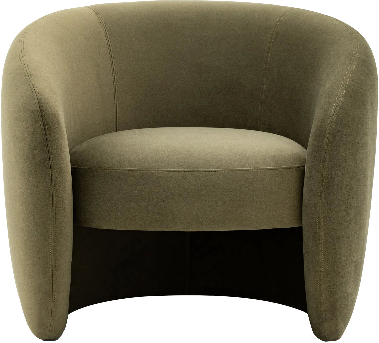 Gallery Direct Curvo Armchair in Moss Green