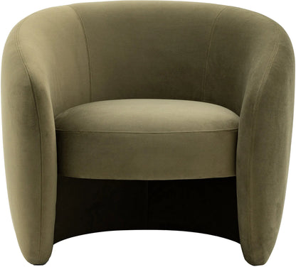 Gallery Direct Curvo Armchair in Moss Green