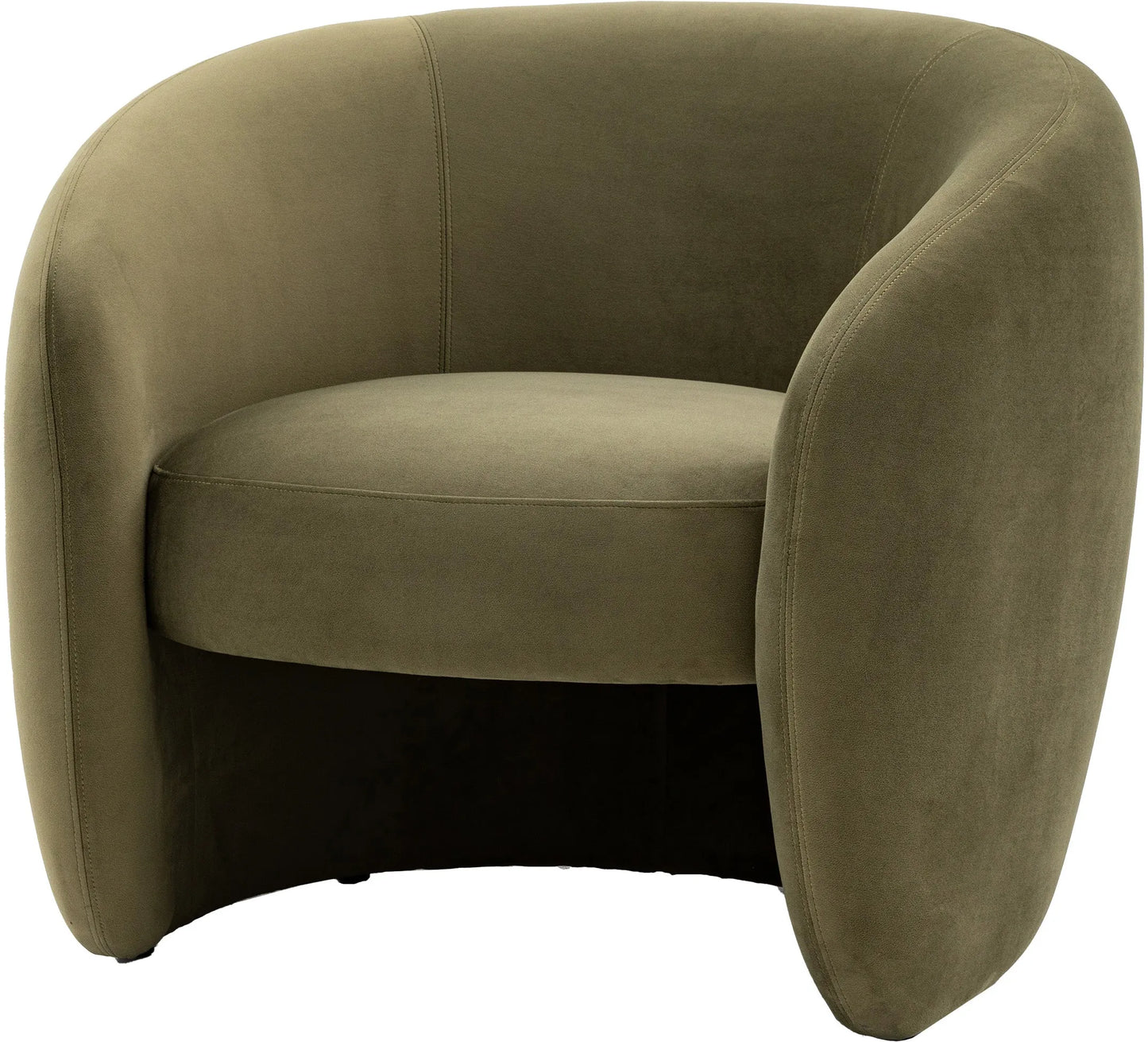 Gallery Direct Curvo Armchair in Moss Green