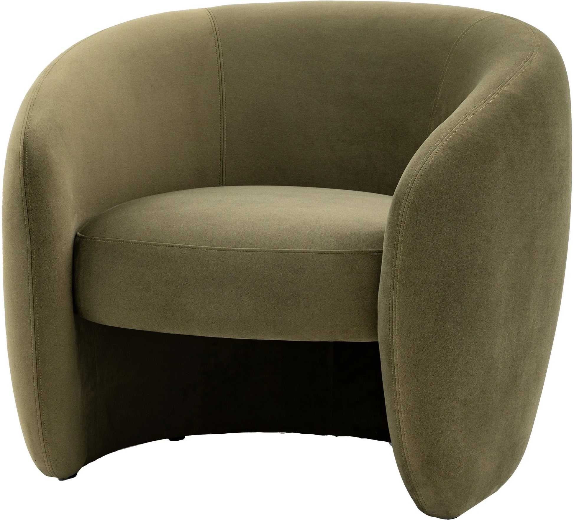 Gallery Direct Curvo Armchair in Moss Green