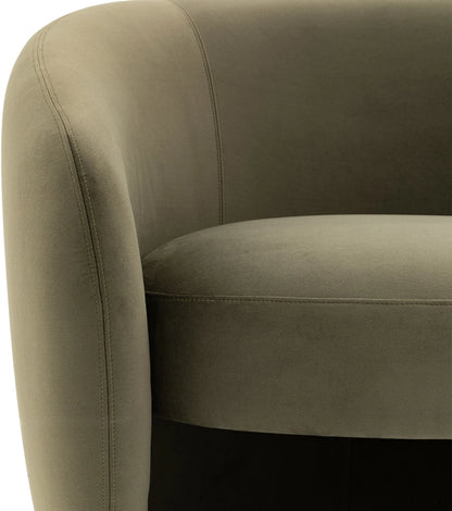 Gallery Direct Curvo Armchair in Moss Green