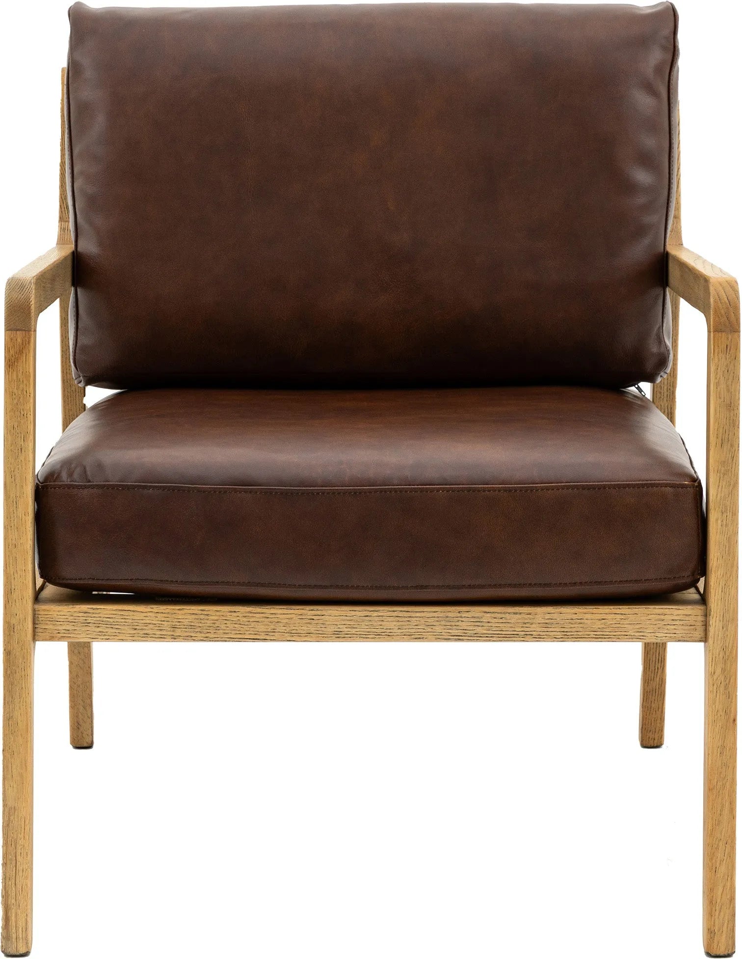 Gallery Direct Cortona Armchair in Antique Brown Leather