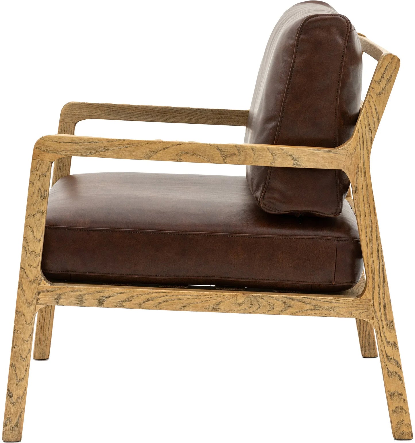 Gallery Direct Cortona Armchair in Antique Brown Leather