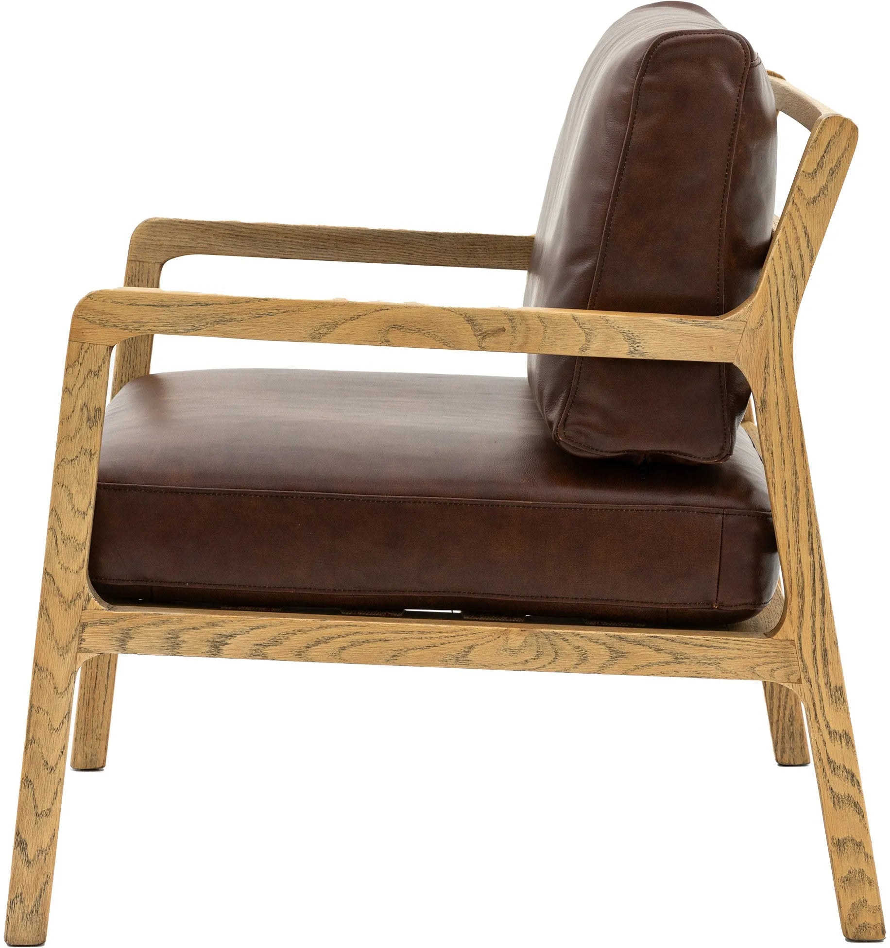 Gallery Direct Cortona Armchair in Antique Brown Leather