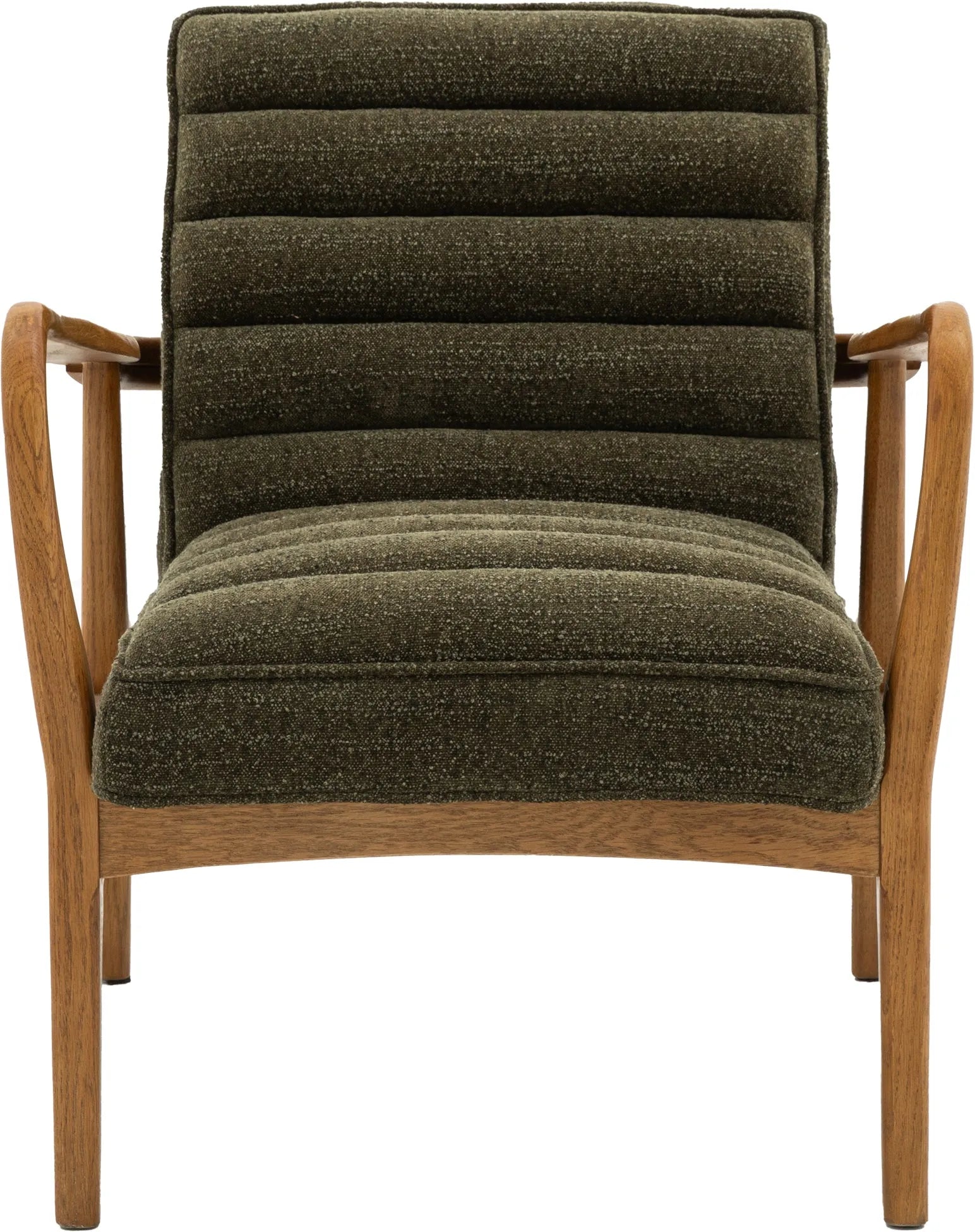 Gallery Direct Datsun Armchair in Green Boucle