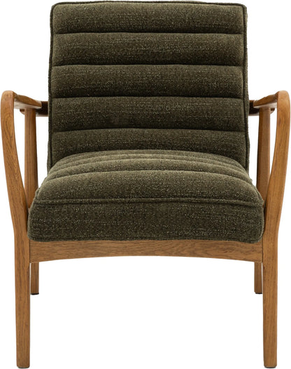 Gallery Direct Datsun Armchair in Green Boucle