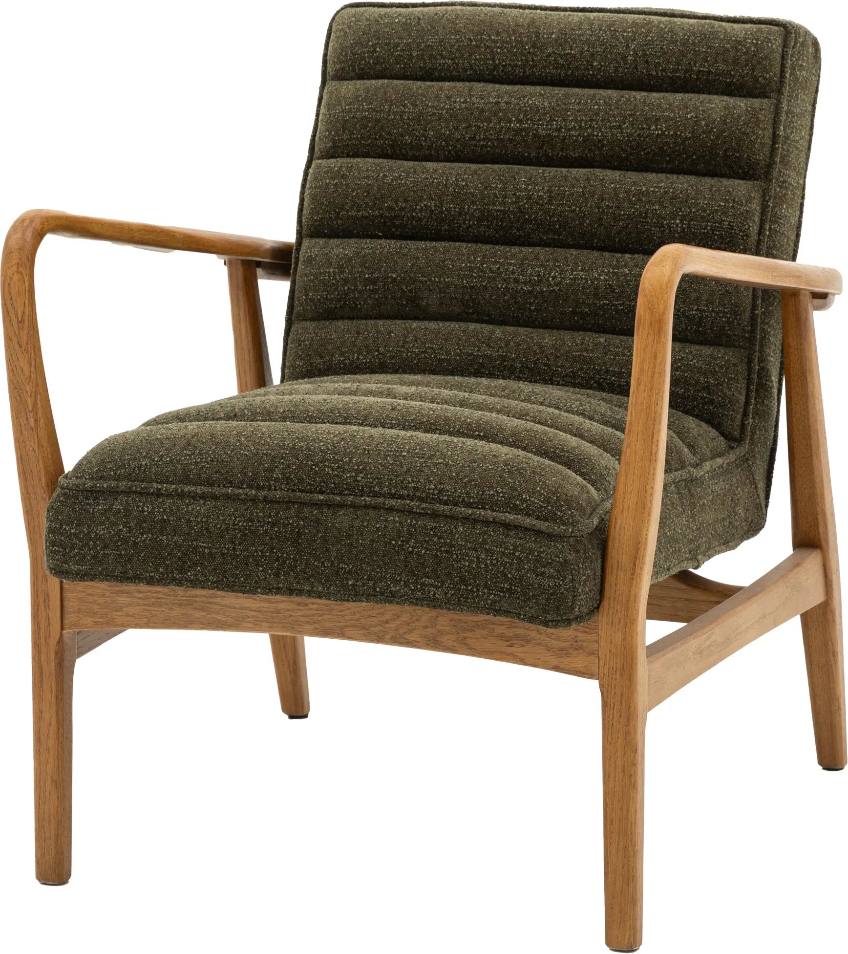 Gallery Direct Datsun Armchair in Green Boucle