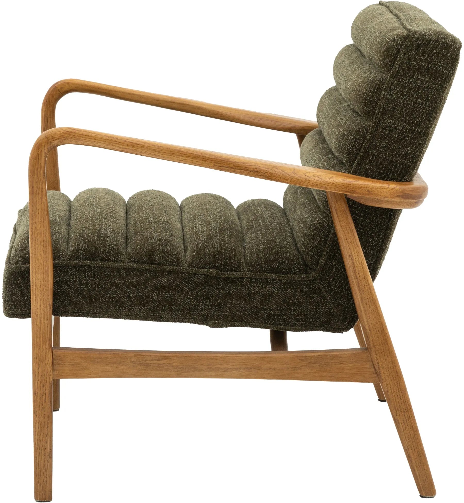 Gallery Direct Datsun Armchair in Green Boucle