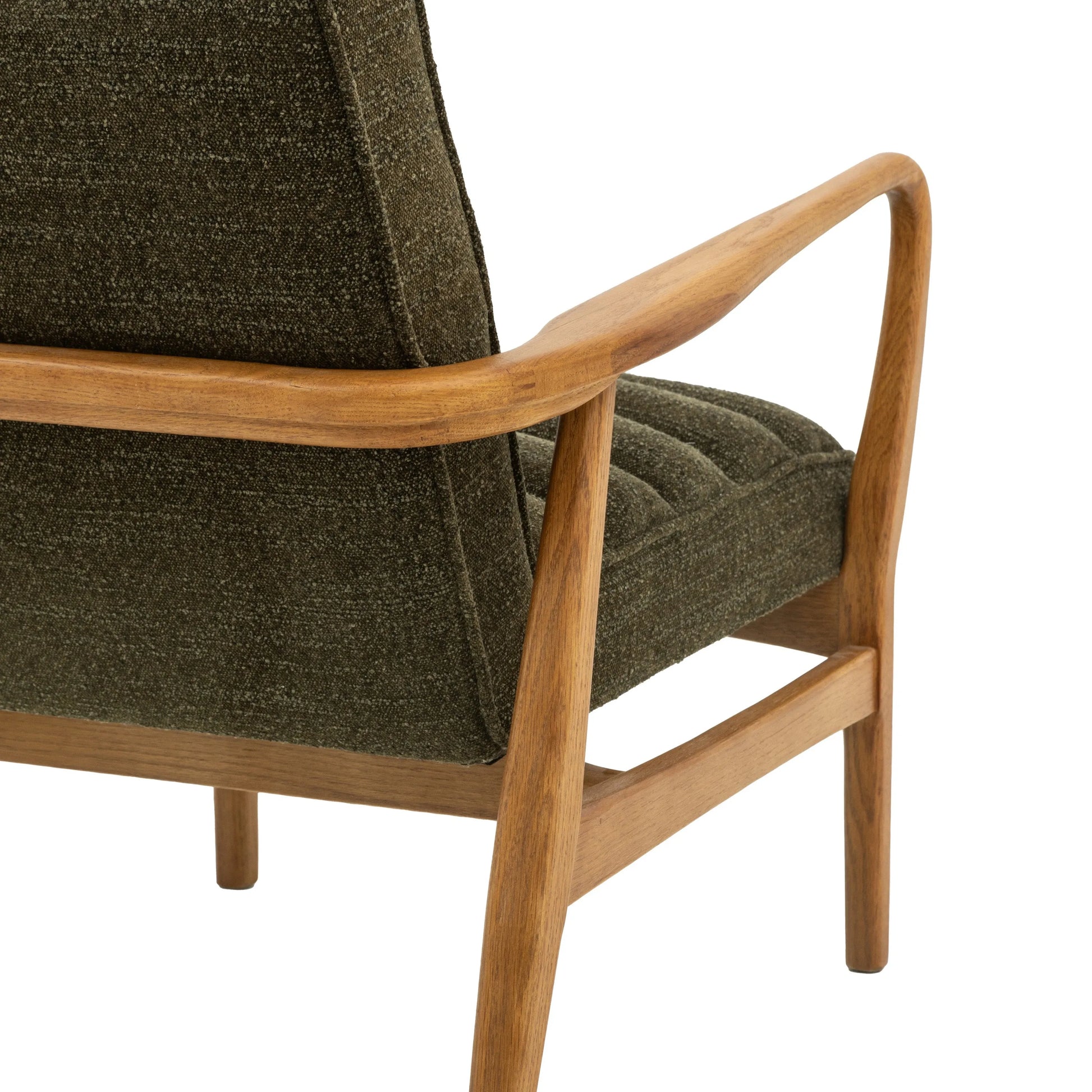 Gallery Direct Datsun Armchair in Green Boucle
