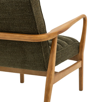 Gallery Direct Datsun Armchair in Green Boucle