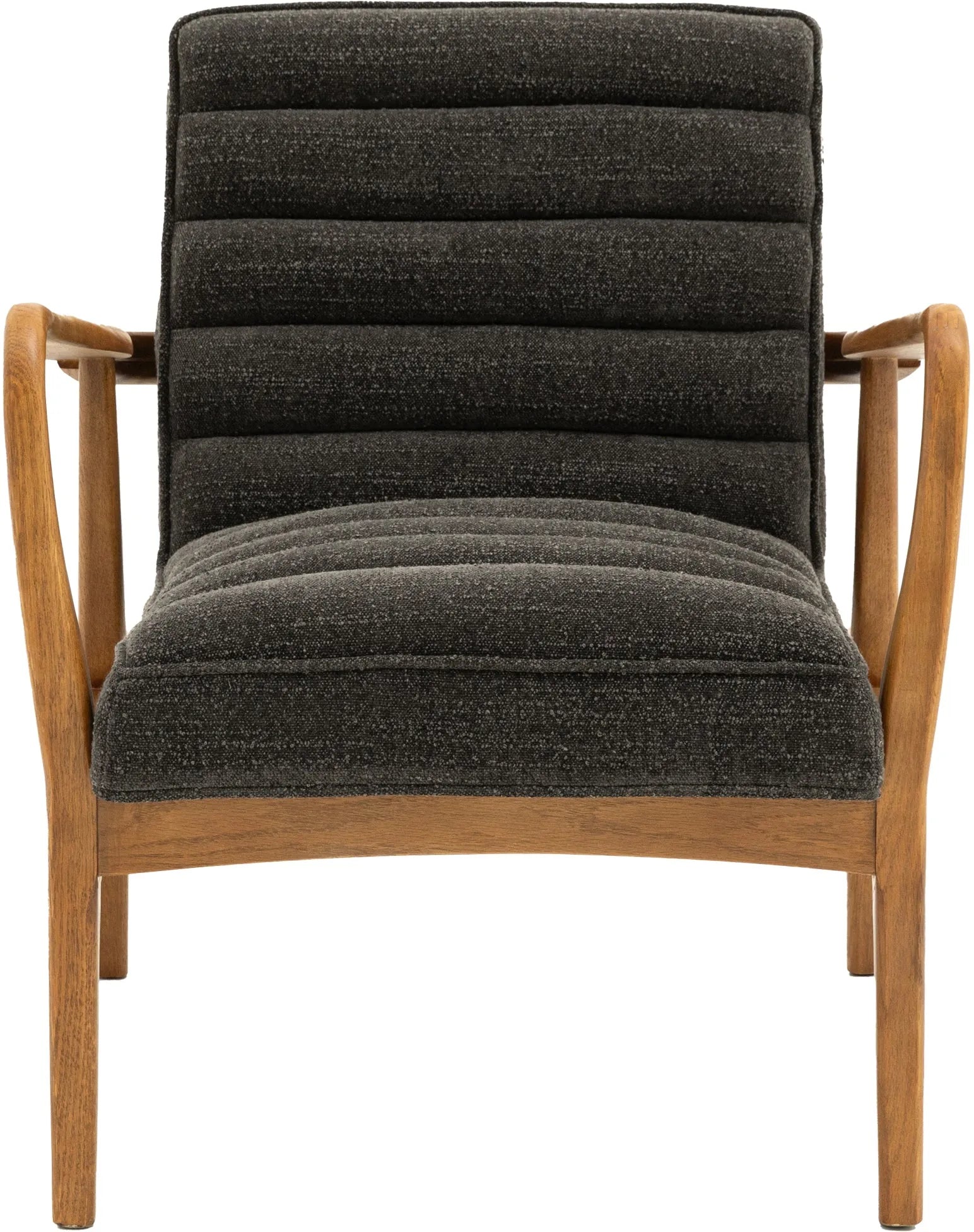 Gallery Direct Datsun Armchair in Charcoal Boucle