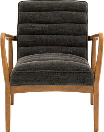 Gallery Direct Datsun Armchair in Charcoal Boucle