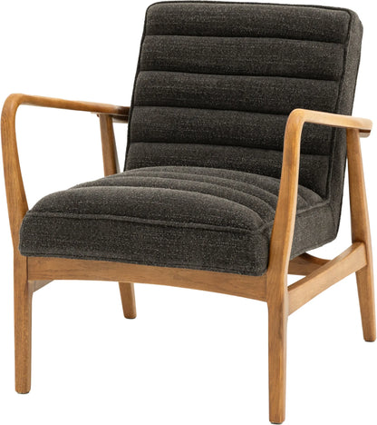 Gallery Direct Datsun Armchair in Charcoal Boucle