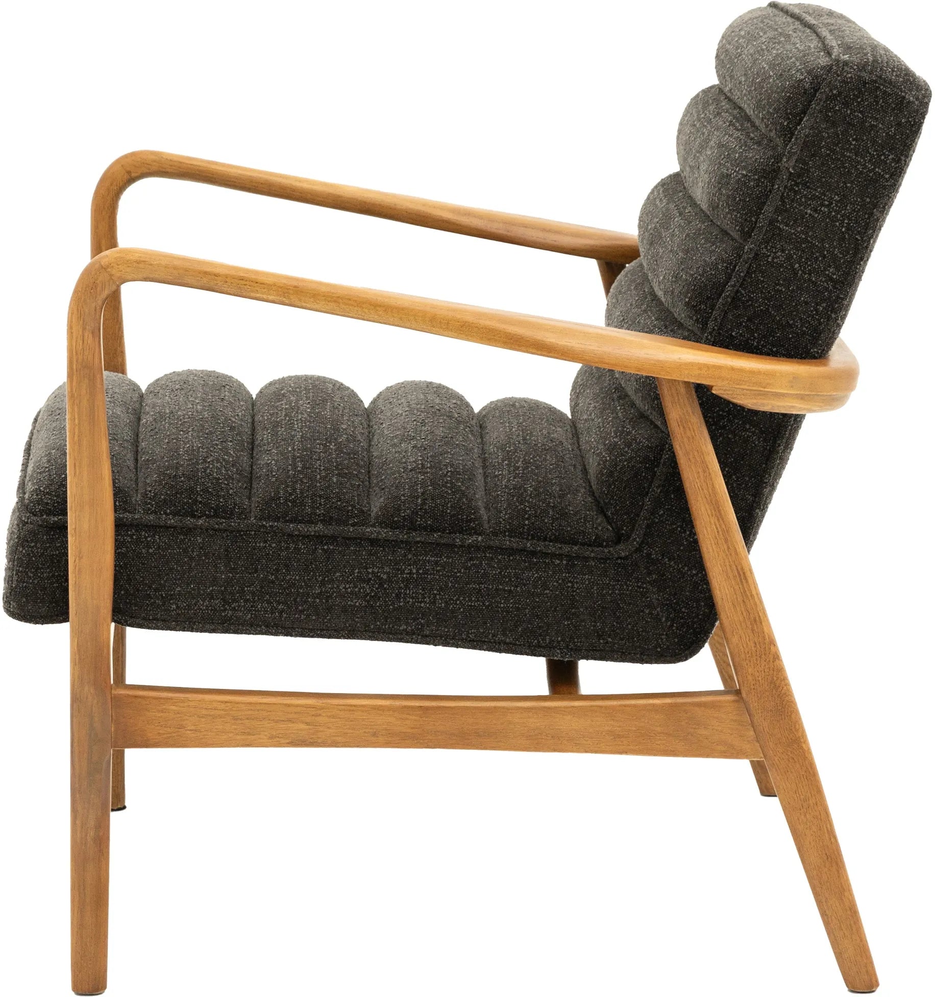 Gallery Direct Datsun Armchair in Charcoal Boucle