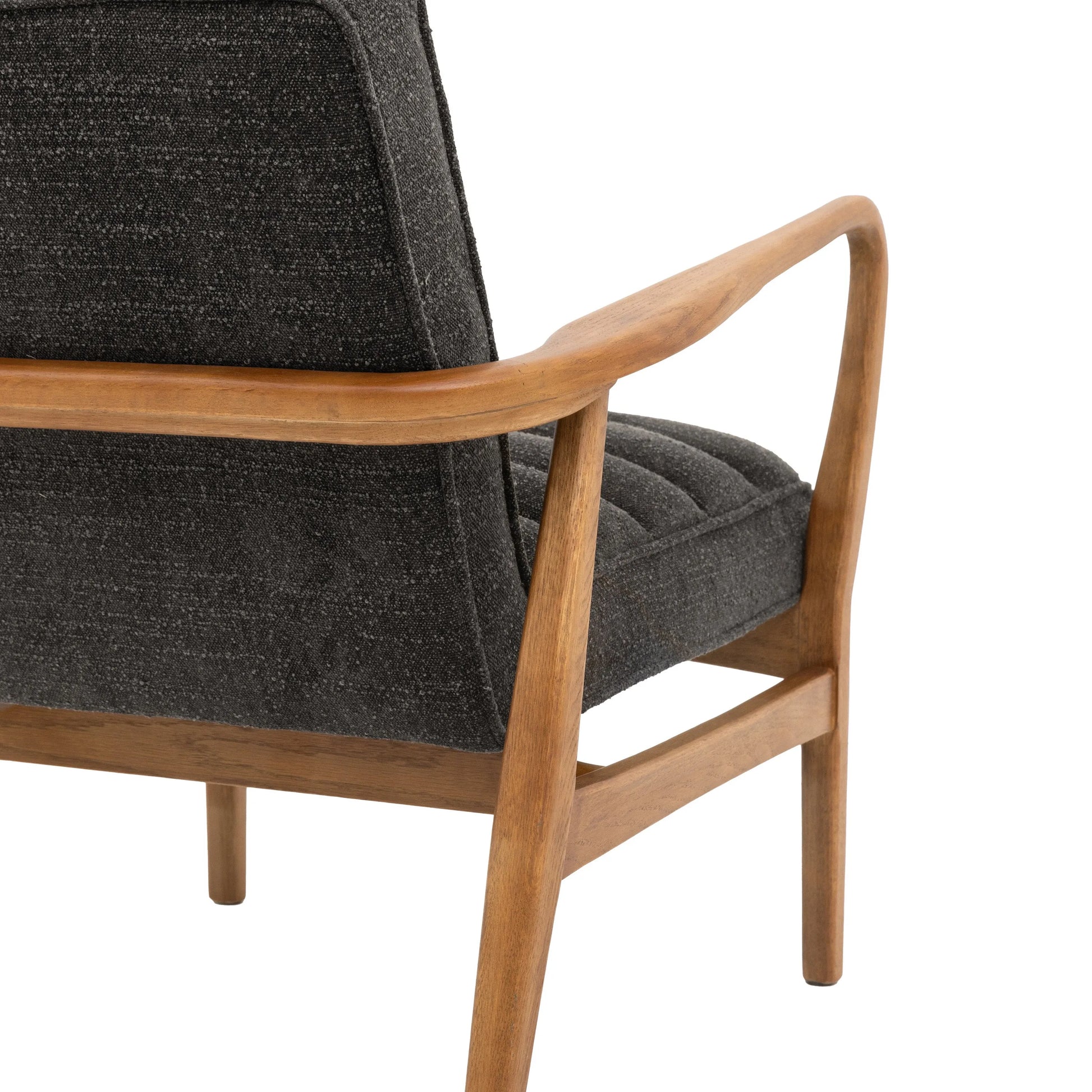 Gallery Direct Datsun Armchair in Charcoal Boucle