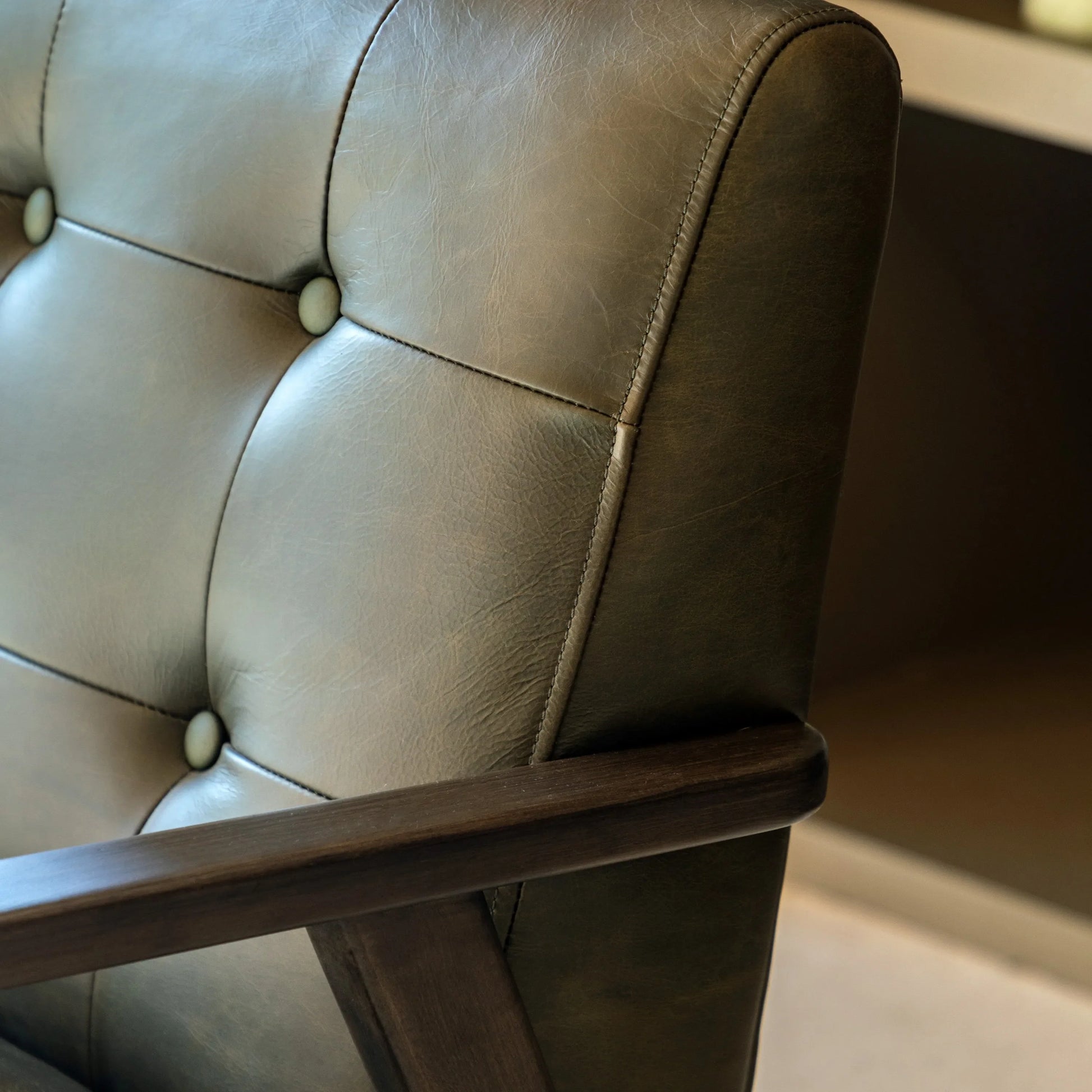 Gallery Direct Blackhall Armchair in Heritage Green Leather