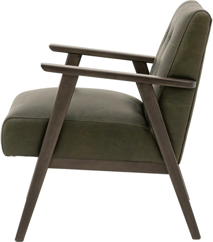 Gallery Direct Blackhall Armchair in Heritage Green Leather