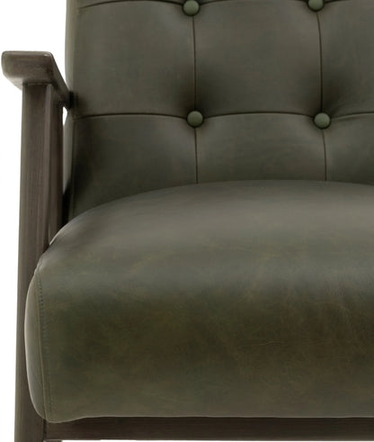 Gallery Direct Blackhall Armchair in Heritage Green Leather