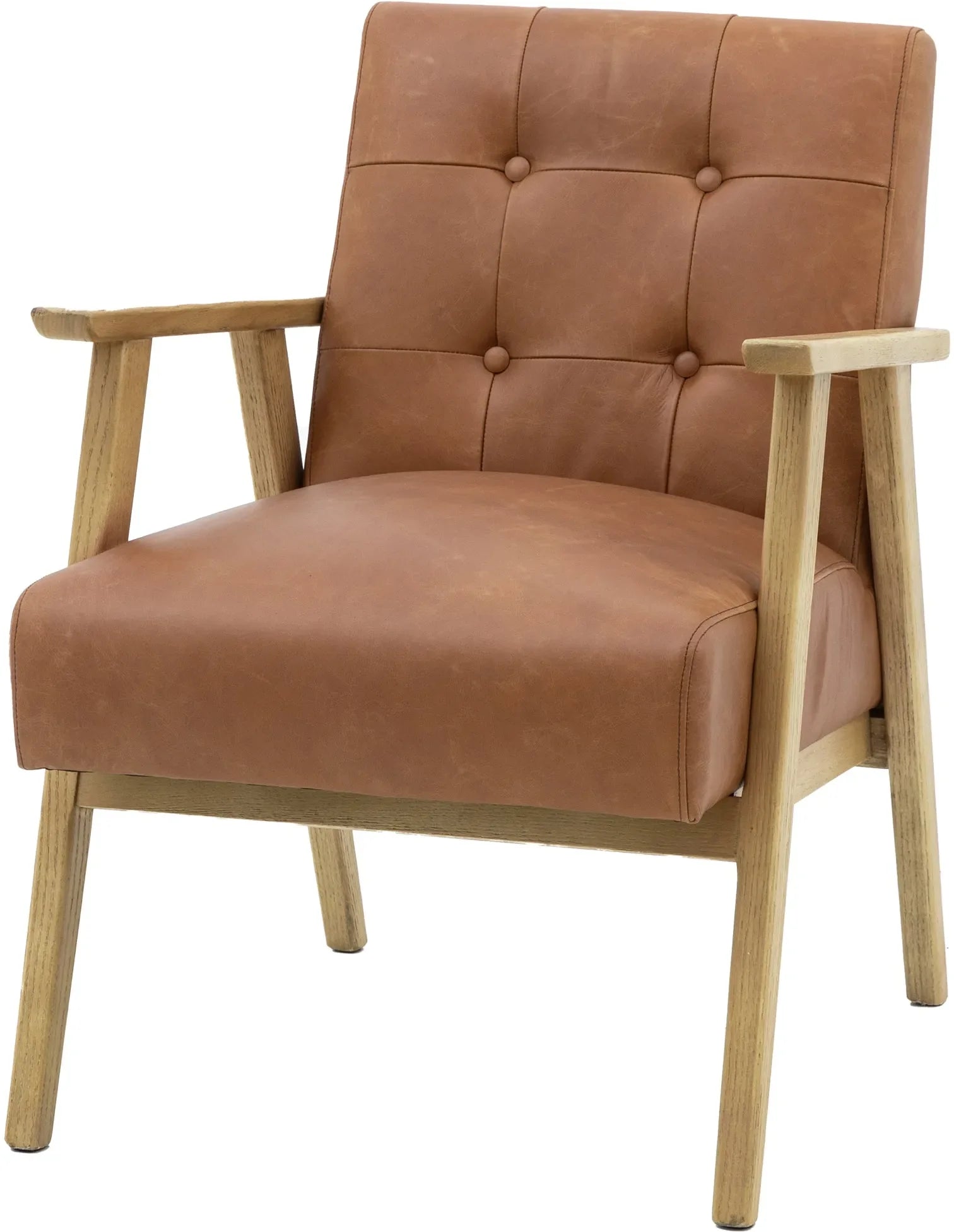 Gallery Direct Blackhall Armchair in Antique Brown Leather
