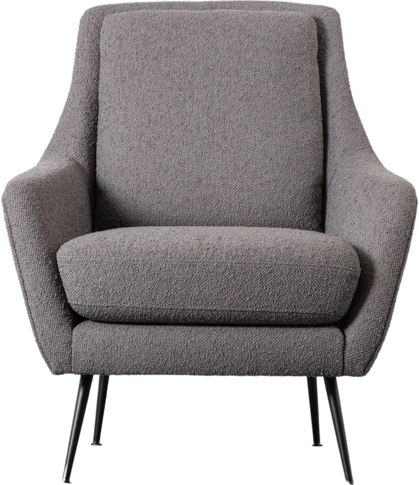 Gallery Direct Brompton Armchair in Dark Grey Linen Fabric