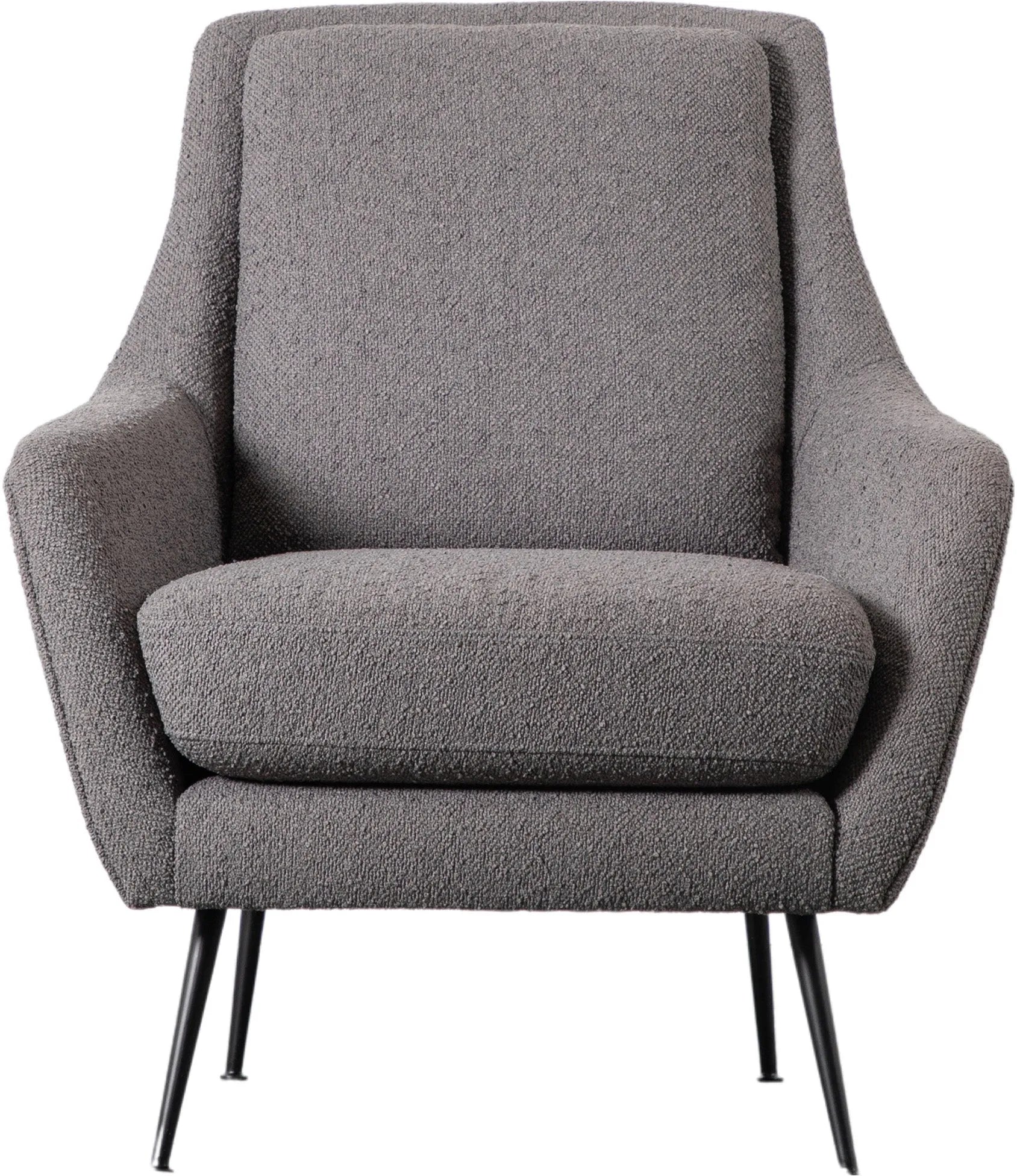 Gallery Direct Brompton Armchair in Dark Grey Linen Fabric