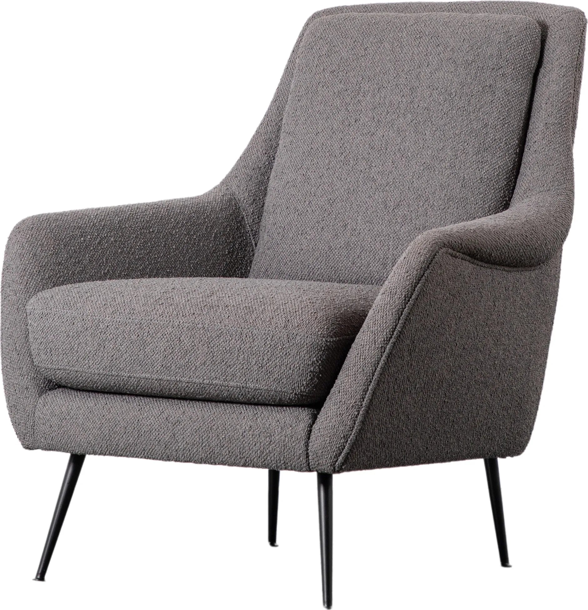Gallery Direct Brompton Armchair in Dark Grey Linen Fabric