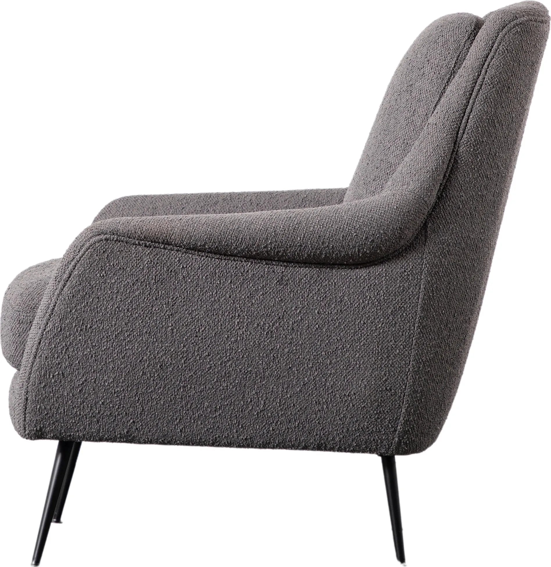Gallery Direct Brompton Armchair in Dark Grey Linen Fabric