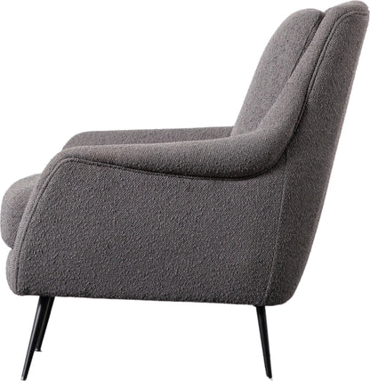 Gallery Direct Brompton Armchair in Dark Grey Linen Fabric