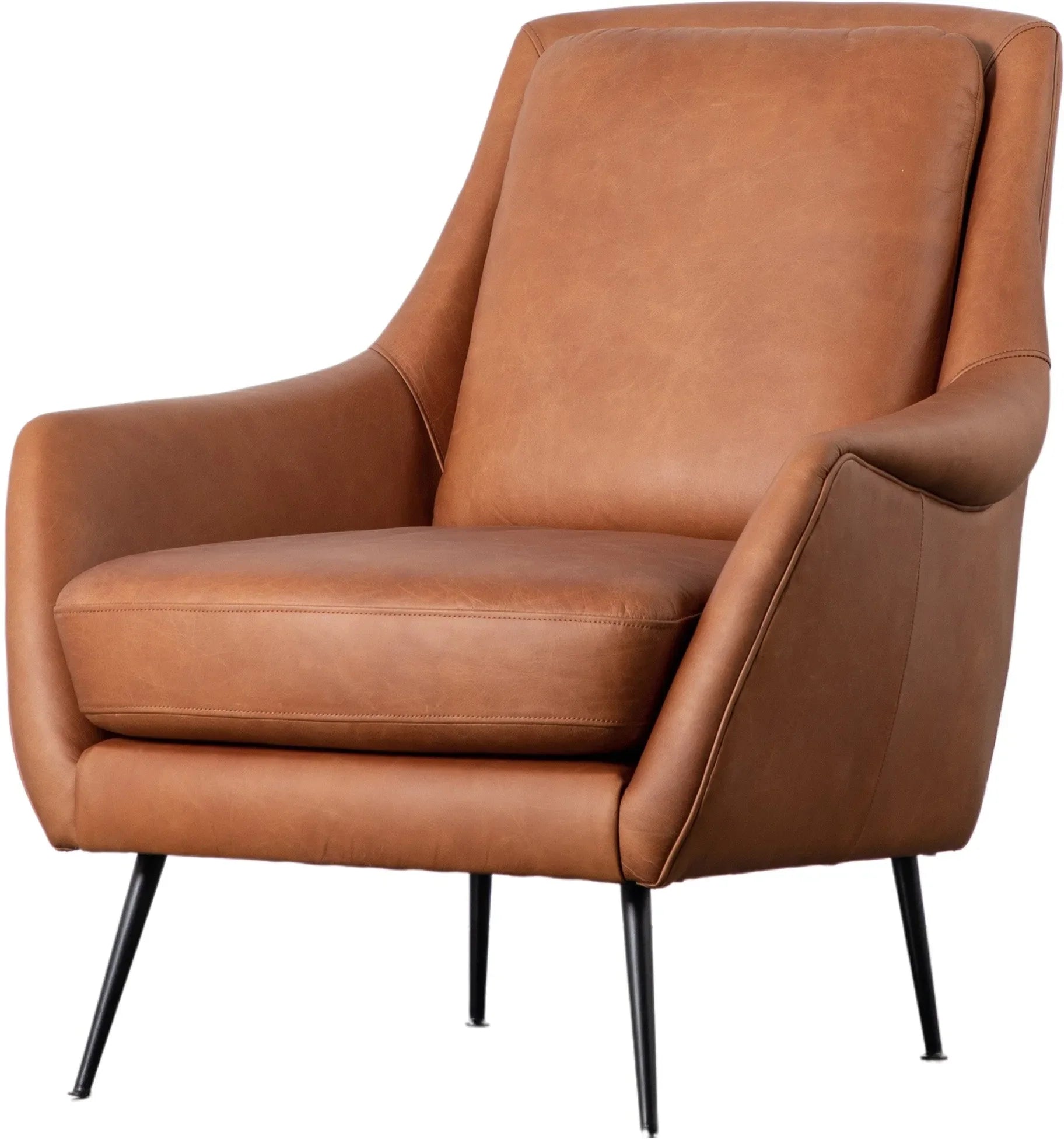 Gallery Direct Brompton Armchair in Brown Leather