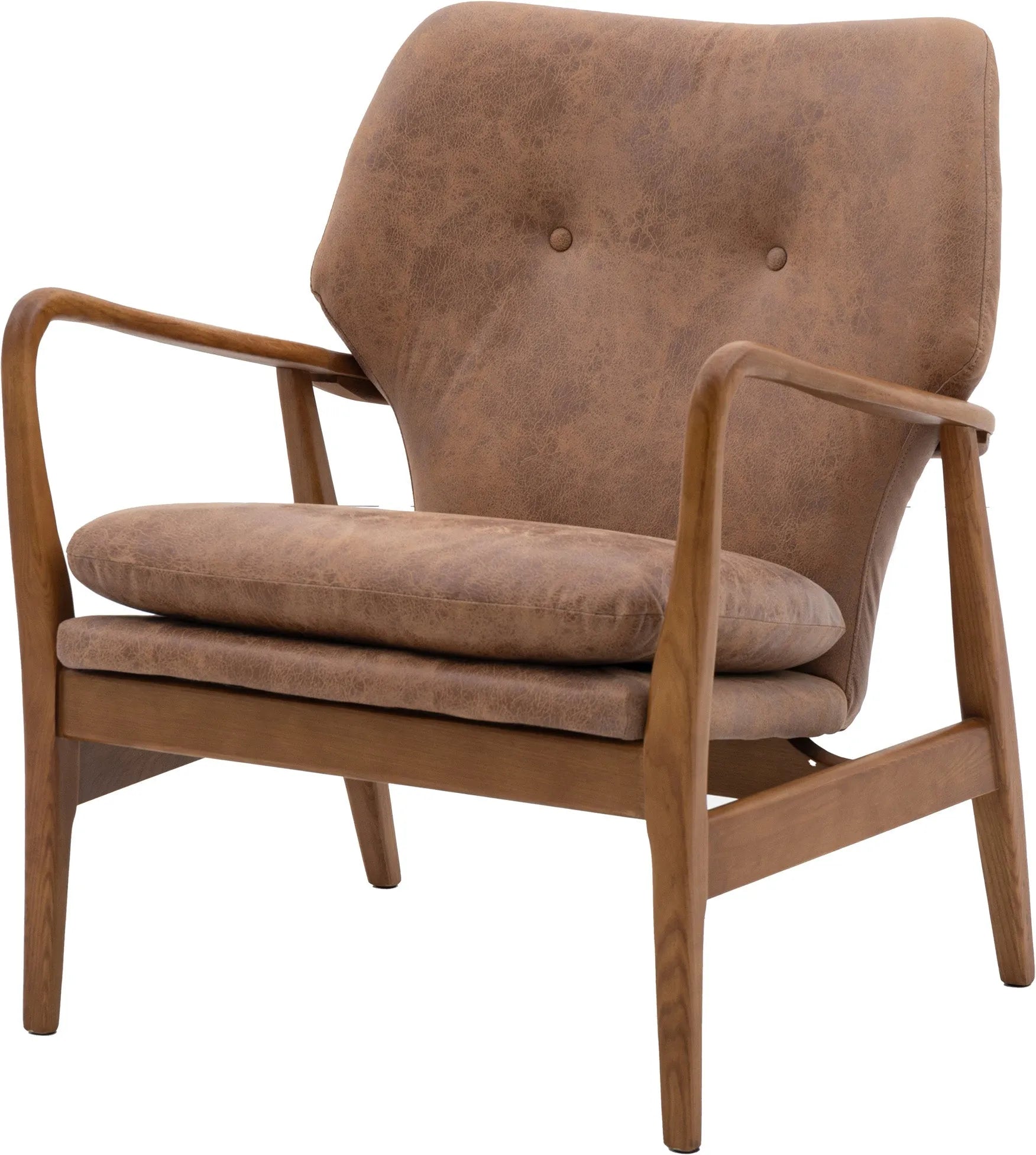 Gallery Direct Jensen Armchair in Brown Leather