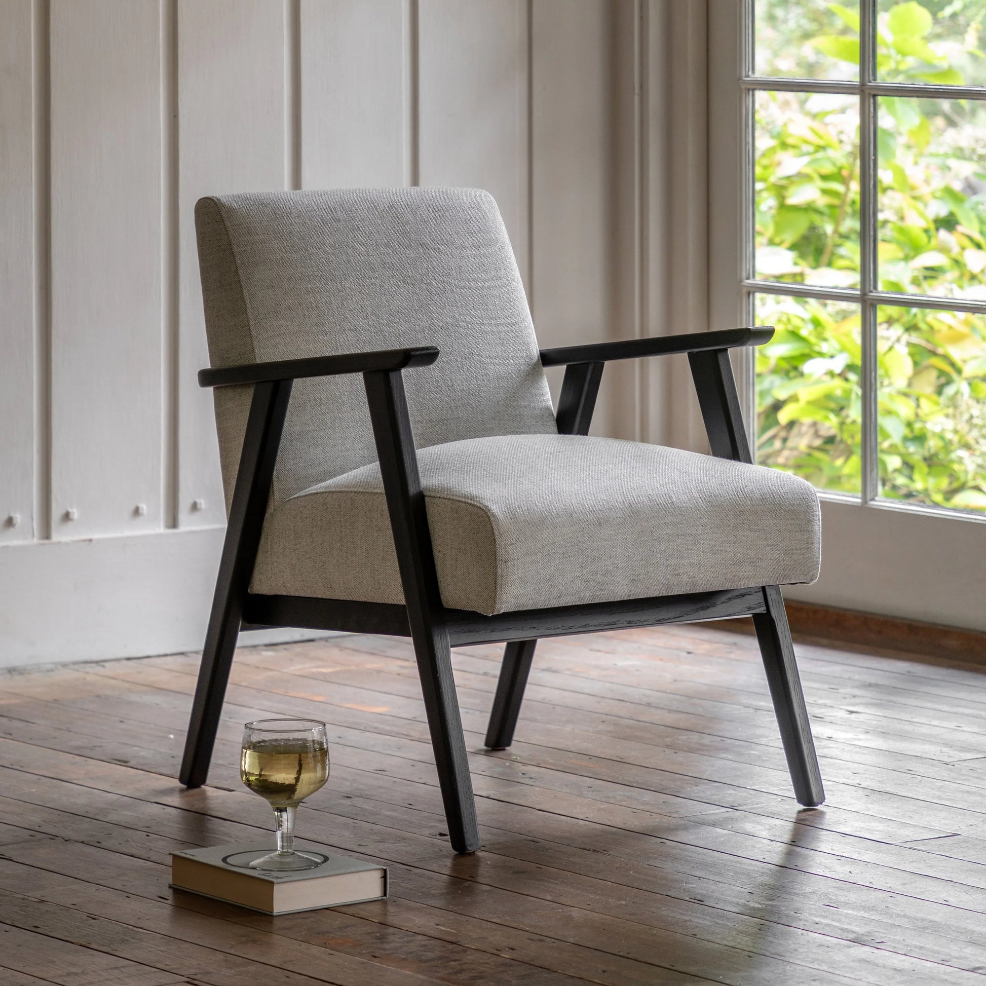 Gallery Direct Neyland Armchair in Stone