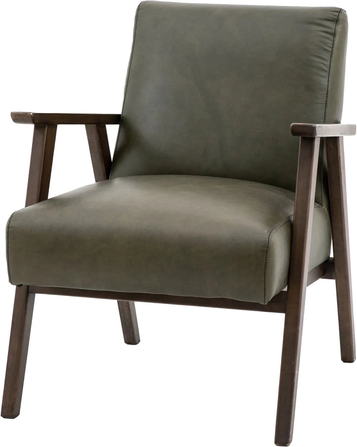 Gallery Direct Neyland Armchair in Heritage Green Leather