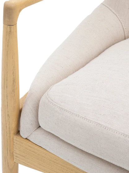 Gallery Direct Carrera Armchair in Natural Linen