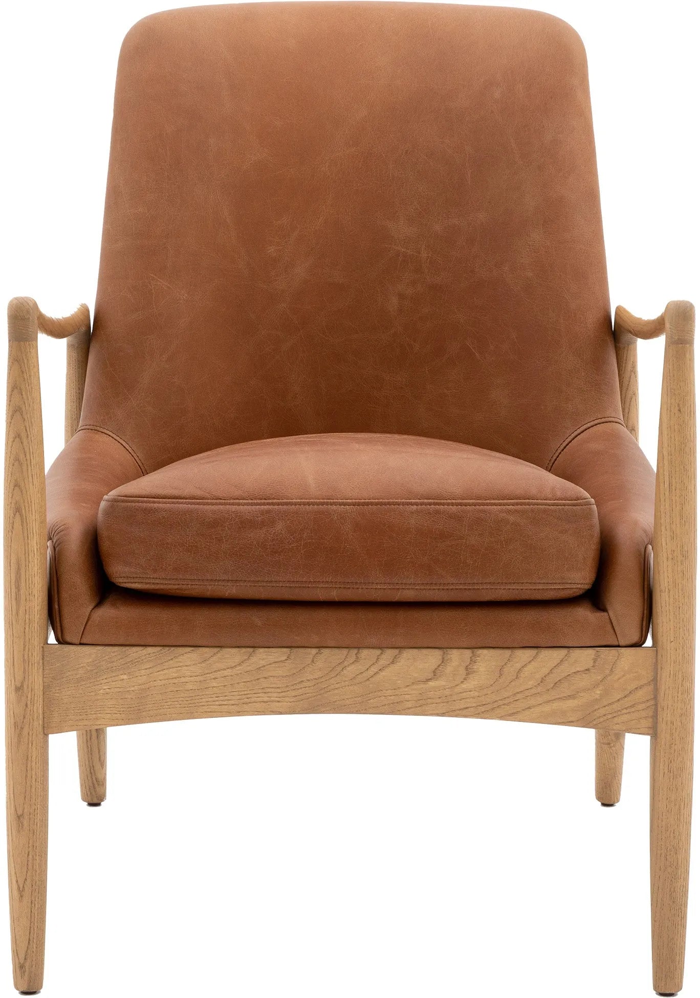 Gallery Direct Carrera Armchair in Brown Leather