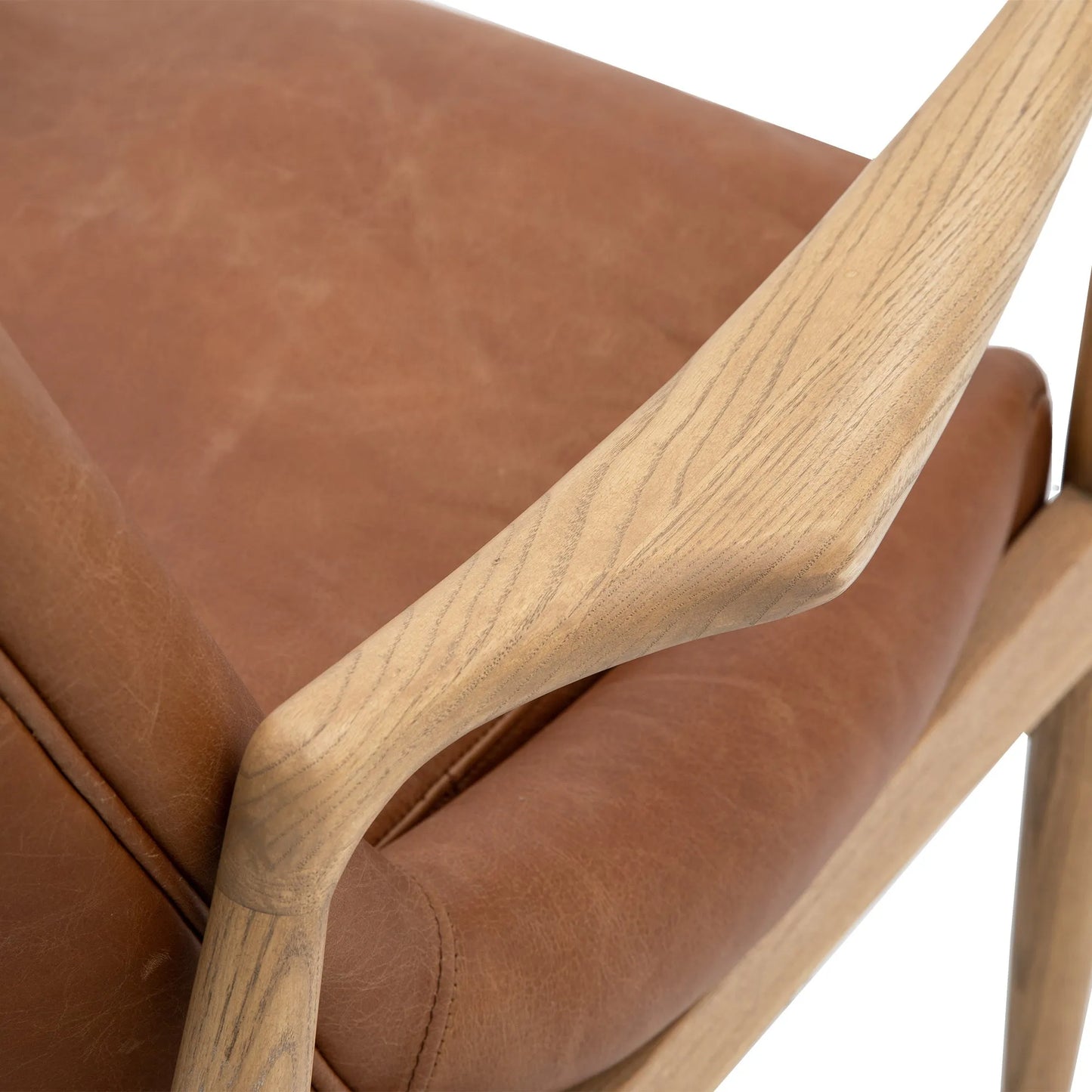 Gallery Direct Carrera Armchair in Brown Leather