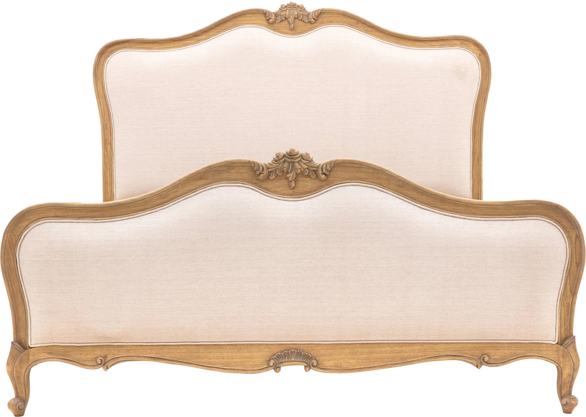 Gallery Direct Chic Weathered Super King Linen Upholstered Bed