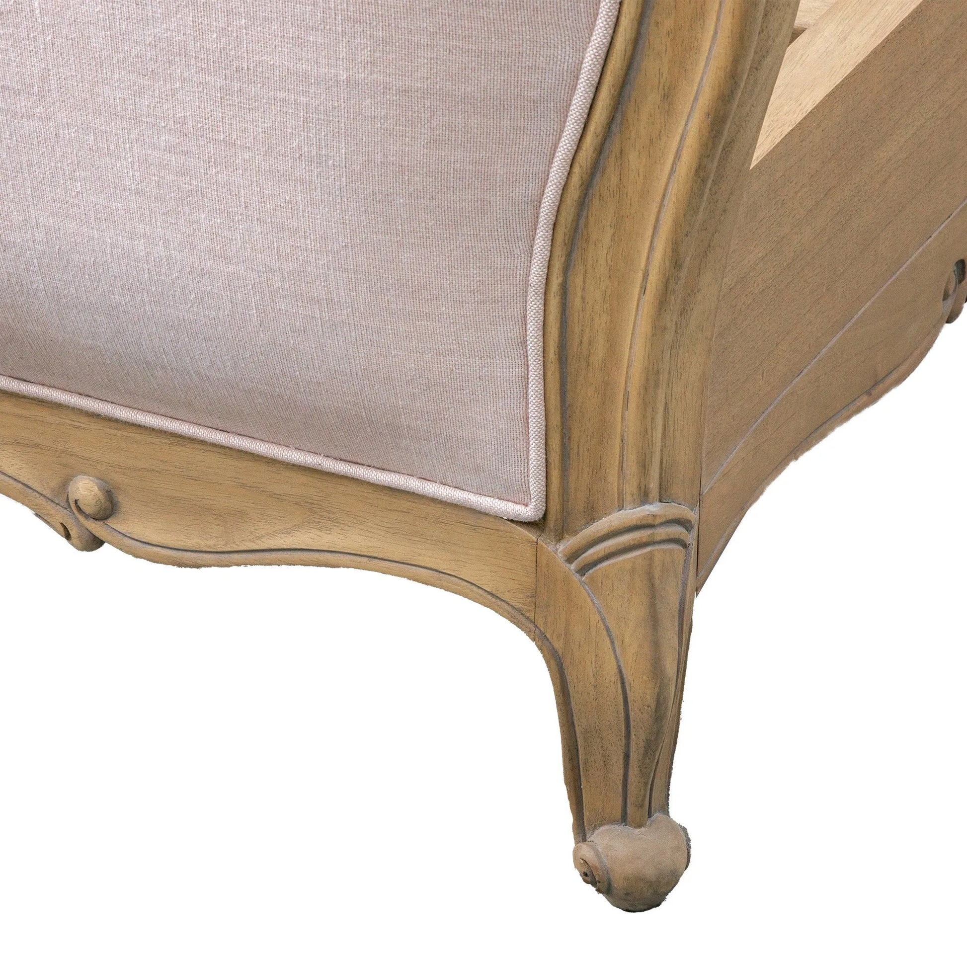 Gallery Direct Chic Weathered Super King Linen Upholstered Bed